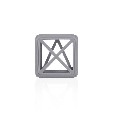 Zopa Square Szilikon rágóka - Dove Grey