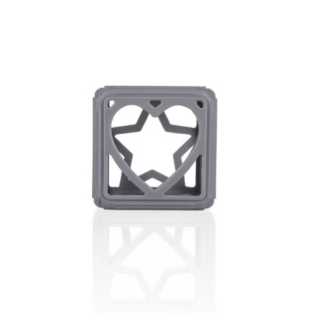 Zopa Square Szilikon rágóka - Dove Grey