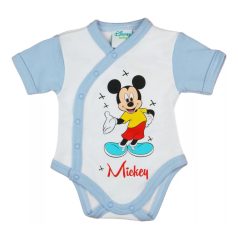 Rövid ujjú baba body Mickey egér mintával (56) - fehér 
