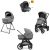 Új Inglesina Aptica XT Darwin Recline 4v1 kombinált babakocsi - Canyon Grey