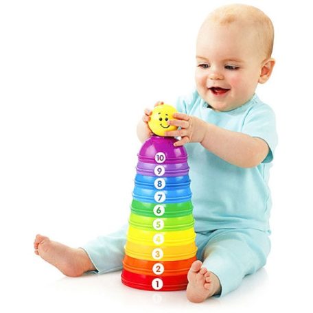  Fisher Price színes csészepiramis