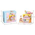 QMAN® K28006 Keeppley készségfejlesztő építőjáték lányoknak 364 db építőkocka - Vörös macska cukrászdája