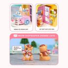 QMAN® K28006 Keeppley készségfejlesztő építőjáték lányoknak 364 db építőkocka - Vörös macska cukrászdája