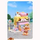 QMAN® K28006 Keeppley készségfejlesztő építőjáték lányoknak 364 db építőkocka - Vörös macska cukrászdája