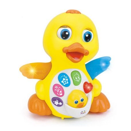 Moni Toys Zenélő táncoló kacsa sárga 18 hó+ 