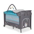 Moni Sleepy multifunkciós utazóágy - türkiz