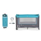 Moni Sleepy multifunkciós utazóágy - türkiz