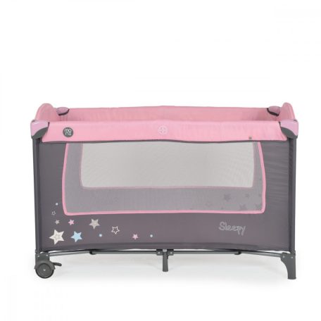Moni Sleepy multifunkciós utazóágy - rózsaszín