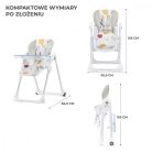 Kinderkraft Yummy multifunkciós etetőszék - multicolor