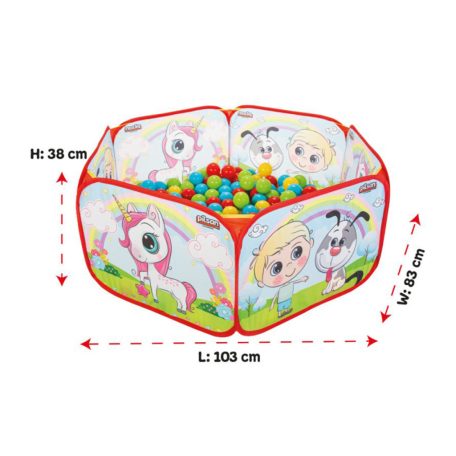 Pilsan Összecsukható labdamedence 200 db labdával