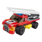 QMAN® 1410 készségfejlesztő építőjáték 643 db építőkocka 8 az 1-ben - A tűzoltó lovag