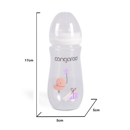 Cangaroo polipropilén cumisüveg 300ml - Birdy 
