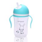 Cangaroo Cup Bunny szívószálas pohár 300 ml 6hó+  kék