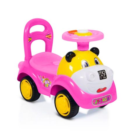 Moni SUPER CAR zenélős bébitaxi pink 18 hó+ 