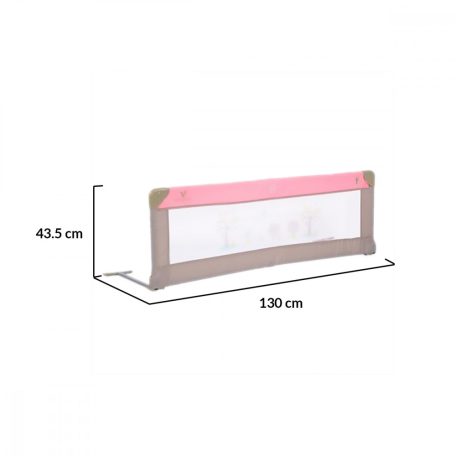 Cangaroo Bed rail leesésgátló 130x43,5 cm - rózsaszín
