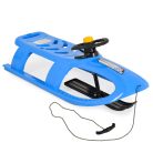 Moni Bullet műanyag szánkó, kormánykerékkel, húzható - Kék