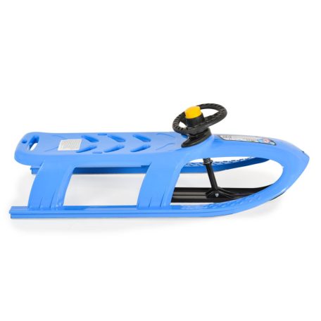 Moni Bullet műanyag szánkó, kormánykerékkel, húzható - Kék