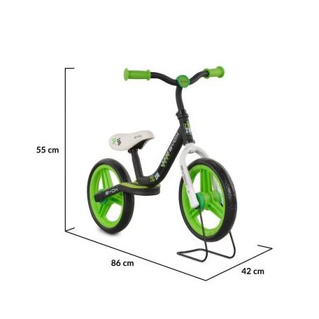Moni Zig-Zag futóbicikli - zöld 