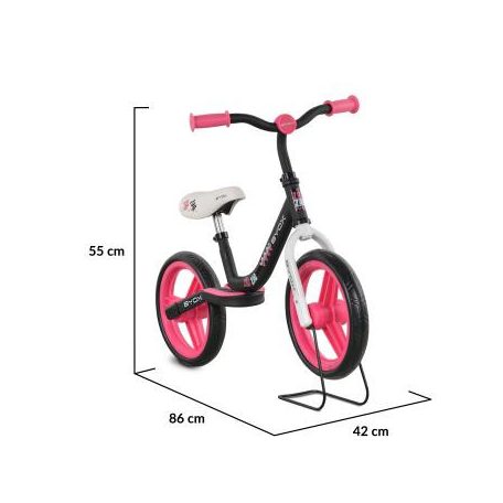 Moni Zig-Zag futóbicikli - pink