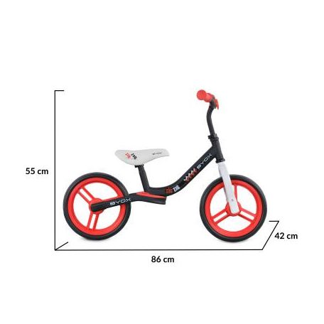 Moni Zig-Zag futóbicikli - piros
