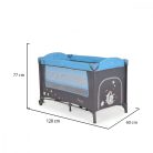 Moni Sleepy multifunkciós utazóágy - kék