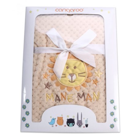 Cangaroo Freya wellsoft takaró 110x80 cm - bézs