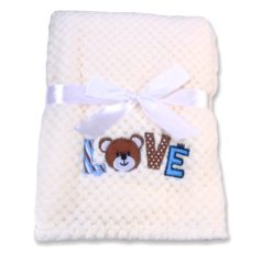 Cangaroo Freya wellsoft takaró 110x80 cm - fehér macis 