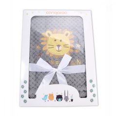   Cangaroo Freya wellsoft takaró 110x80 cm - Oroszlán szürke