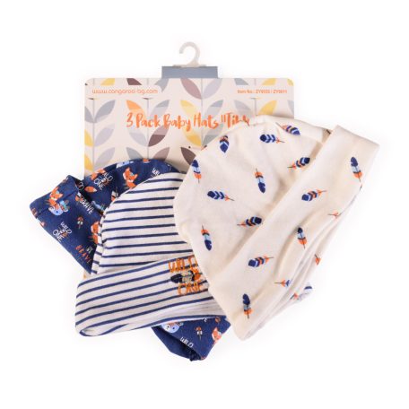 Cangaroo Tibby pamut sapka 3db/cs fiús 56 -os