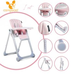 Cangaroo I Eat multifunkciós etetőszék - rózsaszín