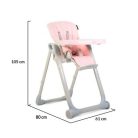 Cangaroo I Eat multifunkciós etetőszék - rózsaszín