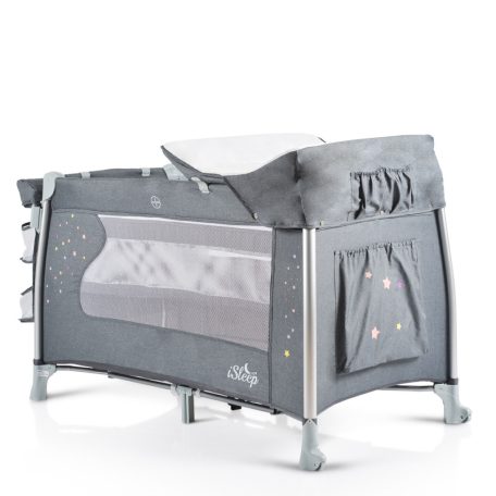 Cangaroo iSleep multifunkciós utazóágy kupolával - szürke 