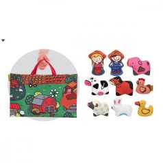 Ks Kids Farmos játszószőnyeg, állatfigurákkal