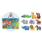 Ks Kids Dzsungel játszószőnyeg, állatfigurákkal