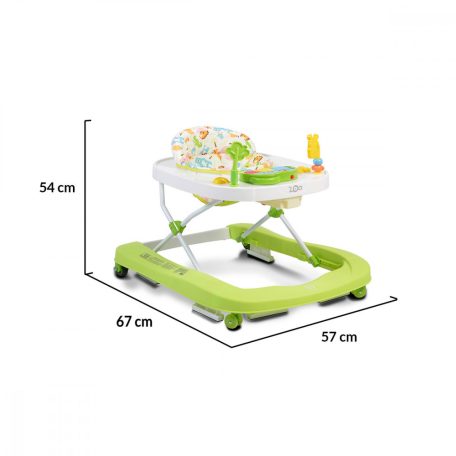 Moni Zoo 2in1 bébikomp és járássegítő - zöld