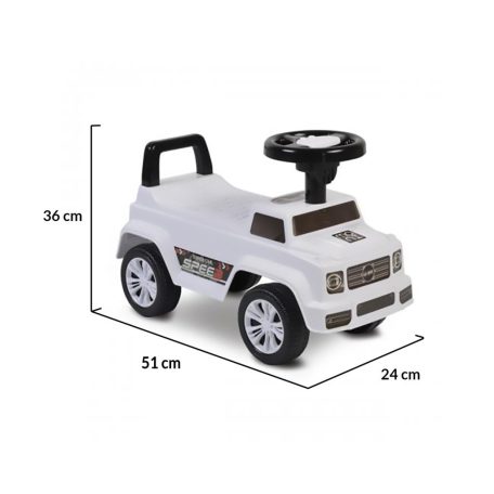 Moni Speed zenélős bébitaxi fehér 18 hó+ 