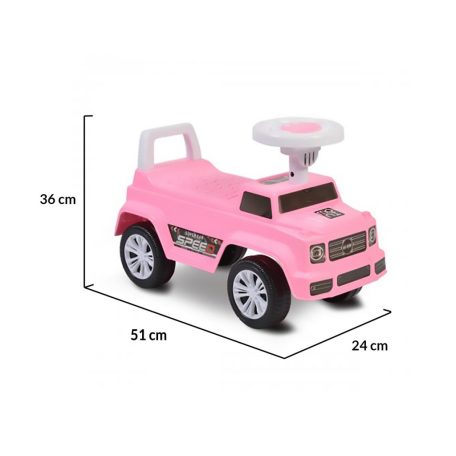 Moni Speed zenélős bébitaxi rózsaszín 18 hó+ 