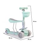 Moni Bubblegum 2IN1 ráülős roller - Zöld