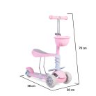 Moni Bubblegum 2IN1 ráülős roller - Rózsaszín 