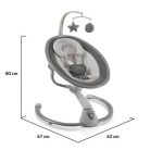 Cangaroo Cloud elektromos hinta rezgő, dönthető, 360 fokban forgatható  - csillagos 