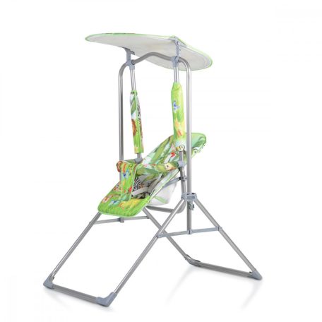 Moni Funny állványos gyermekhinta napfénytetővel - zöld