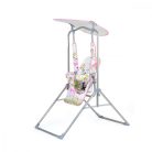 Moni Funny állványos gyermekhinta napfénytetővel - rózsaszín 