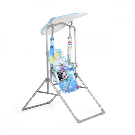 Moni Funny állványos gyermekhinta napfénytetővel - kék