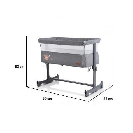 Cangaroo Always Together 2in1 Babaöböl és babaágy - szürke
