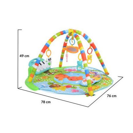 Moni BABY PIANO Játszószőnyeg zongorás - kék