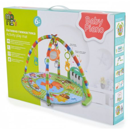 Moni BABY PIANO Játszószőnyeg zongorás - kék