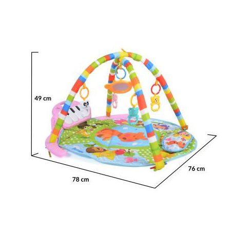 Moni BABY PIANO Játszószőnyeg zongorás - rózsaszín 