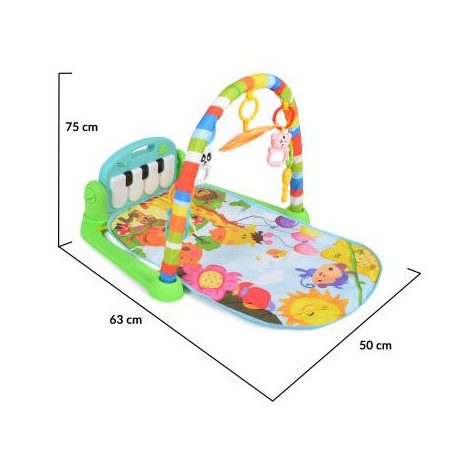 Moni FITNESS Játszószőnyeg - türkiz 