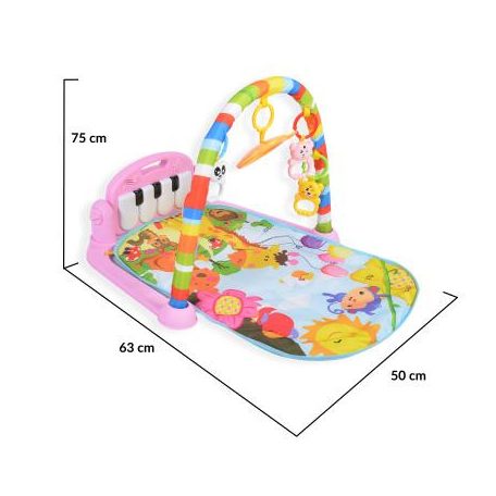 Moni FITNESS Játszószőnyeg - rózsaszín