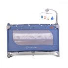 Cangaroo Once upon a time 2 multifunkciós utazóágy - farmerkék